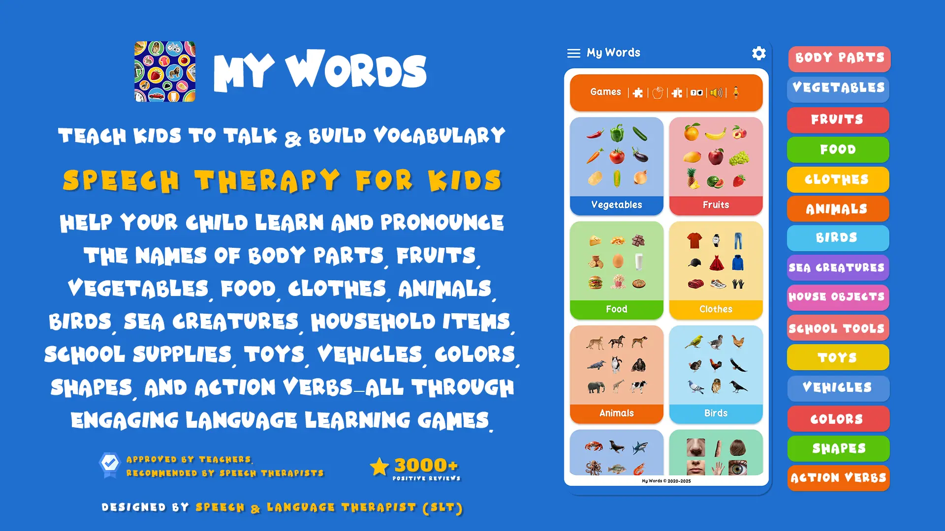 My Words App - Kids Speech Therapy Learning Mockup on Mobile