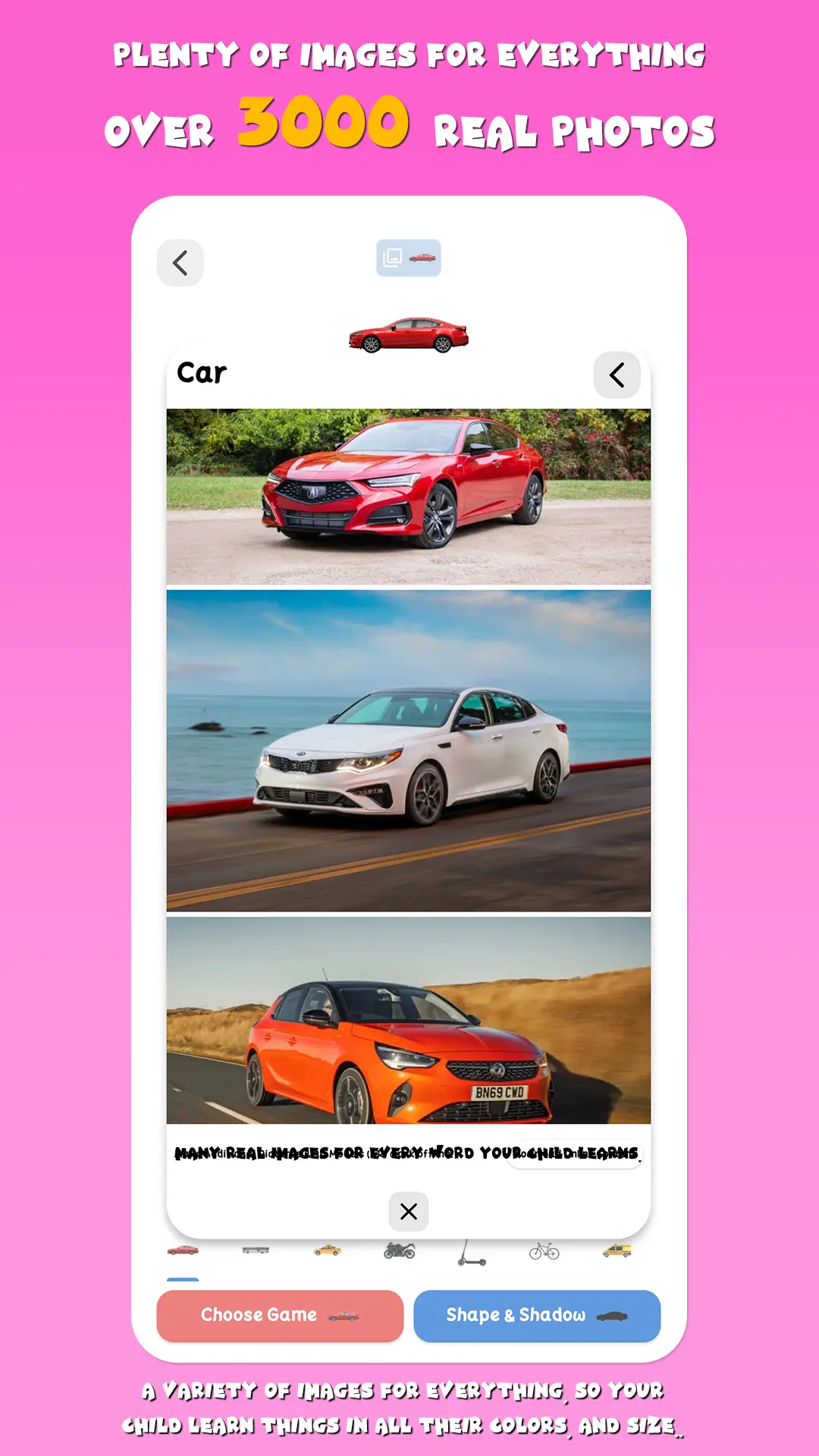 My Words App Screenshot - 3000+ ultra HD images for learning everyday vocabulary