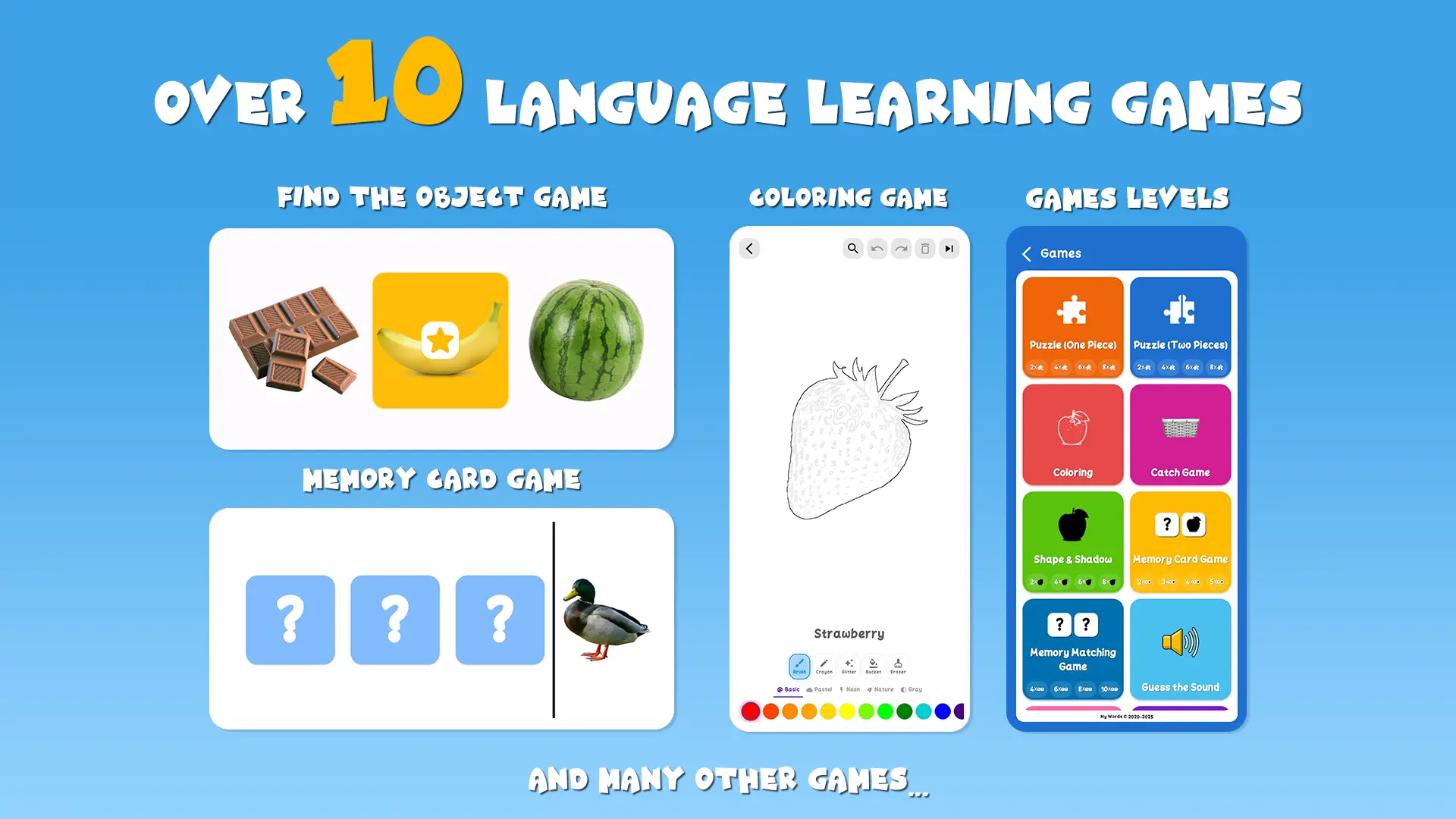 My Words App Screenshot - Language learning games for toddlers
                        loading=