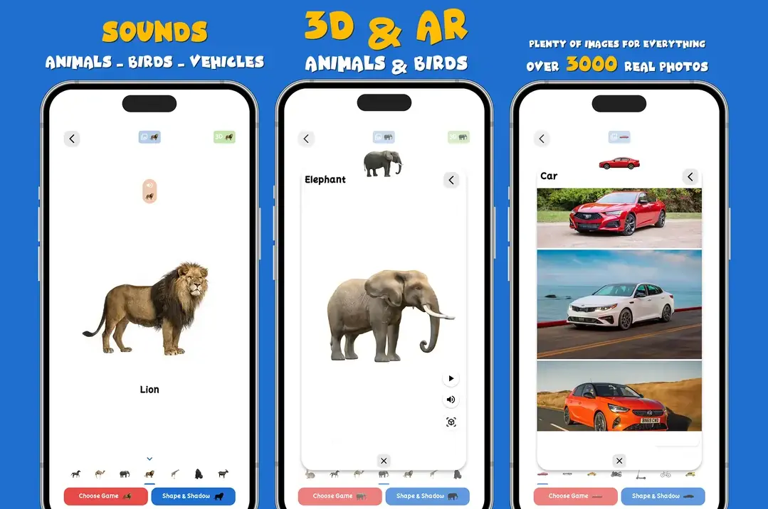 My Words App - 3D Animals and Augmented Reality Speech Therapy