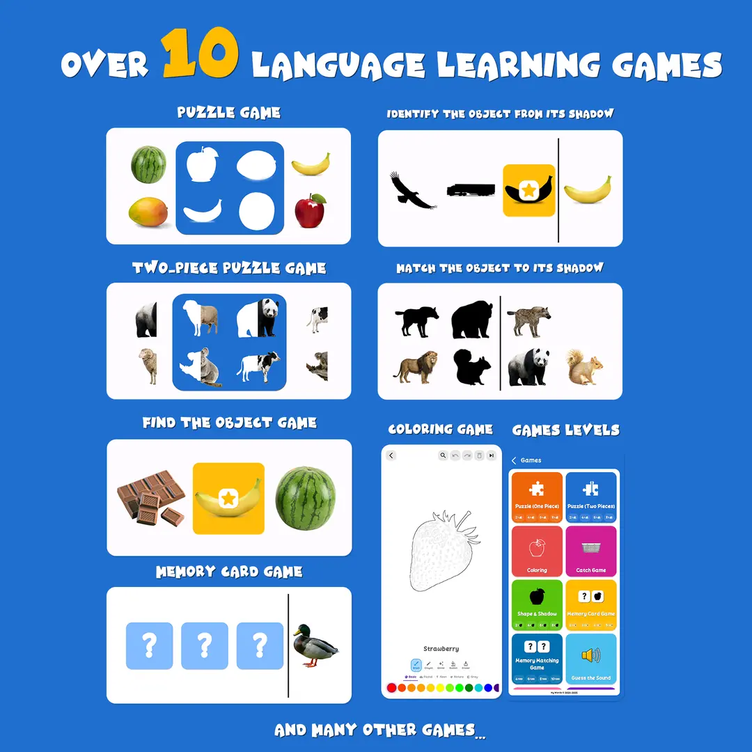 My Words App - Educational Games for Speech and Language Development
